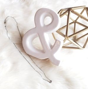 Fossil Stainless Steel Stud Necklace NWOT